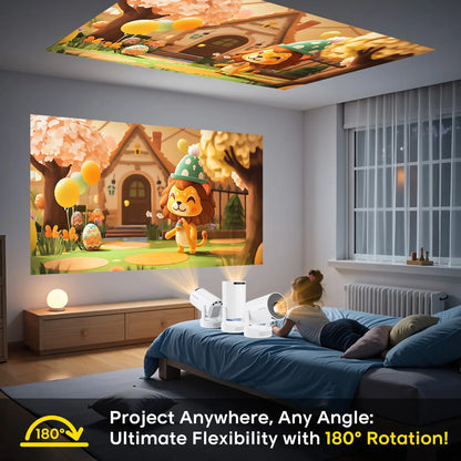 Magcubic HY300 Pro+ 8K HD Android 14 Portable Projector 290ANSI WiFi6 BT5.4 Outdoor Theater 5W HiFi Integrated Soundbase Speaker