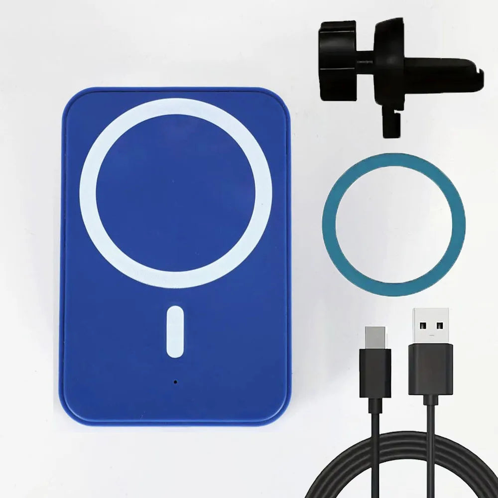 High-Speed Magnetic Car Charger, Phone Car Holder,100W Wireless Fast Charging with Adjustable Phone Bracket,Vent Installation