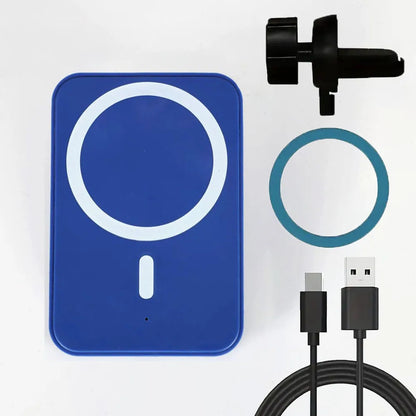 High-Speed Magnetic Car Charger, Phone Car Holder,100W Wireless Fast Charging with Adjustable Phone Bracket,Vent Installation