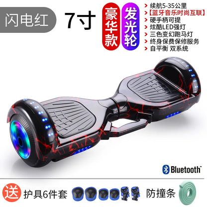 Самокат собственной личности балансируя 7 Inch Hoverboard with Bluetooth and Colorful Lights Self Balancing Scooter