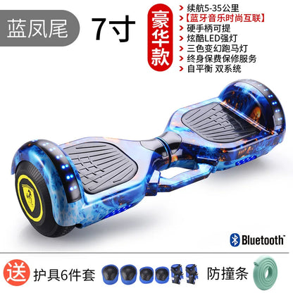 Самокат собственной личности балансируя 7 Inch Hoverboard with Bluetooth and Colorful Lights Self Balancing Scooter