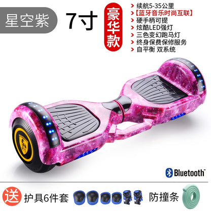 Самокат собственной личности балансируя 7 Inch Hoverboard with Bluetooth and Colorful Lights Self Balancing Scooter