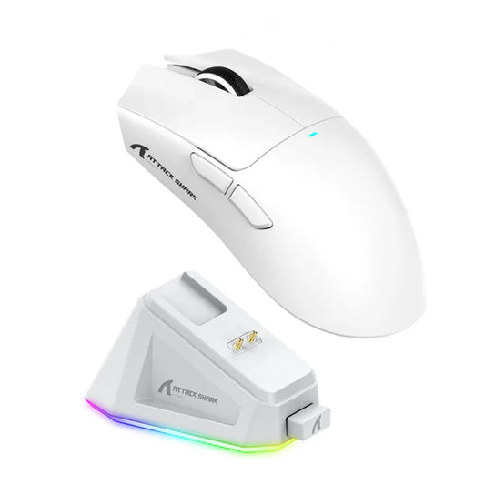 TOP! X11 Attack Shark Gaming Mouse,Tri-Mode Connection, PixArt PAW3311, Touch Magnetic Charging Base, Wireless Mouse