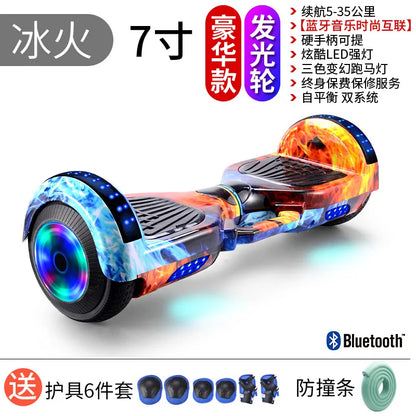 Самокат собственной личности балансируя 7 Inch Hoverboard with Bluetooth and Colorful Lights Self Balancing Scooter
