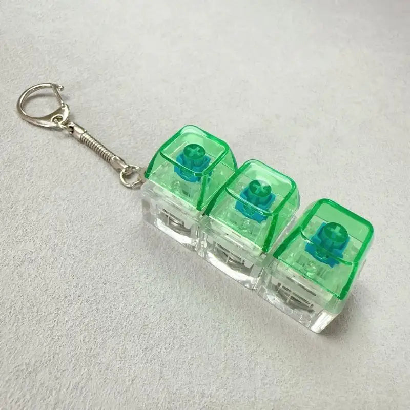 4/9 Keys Mechanical Keyboard Axis Tester Keyboard Key Toy Stress Relief DIY Button Keycap Fidget Keychain Toys Gift