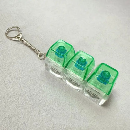 4/9 Keys Mechanical Keyboard Axis Tester Keyboard Key Toy Stress Relief DIY Button Keycap Fidget Keychain Toys Gift