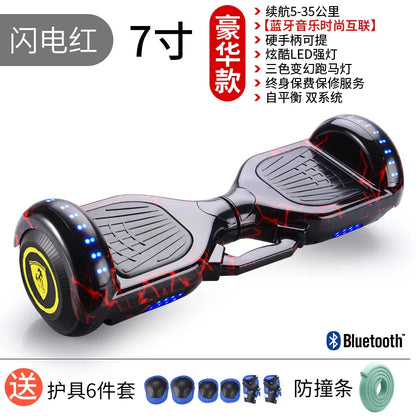 Самокат собственной личности балансируя 7 Inch Hoverboard with Bluetooth and Colorful Lights Self Balancing Scooter