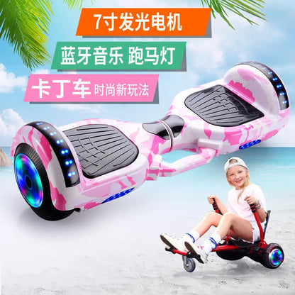 Самокат собственной личности балансируя 7 Inch Hoverboard with Bluetooth and Colorful Lights Self Balancing Scooter