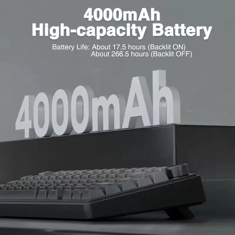 AULA F75 Gaming Mechanical Keyboard RGB 75% Layout Side-engraving Customized Gasket Mounted 80 key PBT Keycaps Wireless keyboard