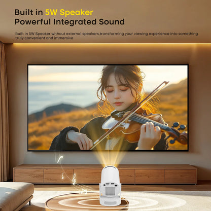 Magcubic HY300 Pro+ 8K HD Android 14 Portable Projector 290ANSI WiFi6 BT5.4 Outdoor Theater 5W HiFi Integrated Soundbase Speaker