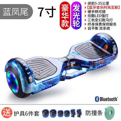 Самокат собственной личности балансируя 7 Inch Hoverboard with Bluetooth and Colorful Lights Self Balancing Scooter