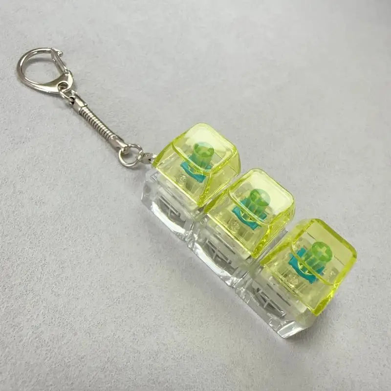 4/9 Keys Mechanical Keyboard Axis Tester Keyboard Key Toy Stress Relief DIY Button Keycap Fidget Keychain Toys Gift